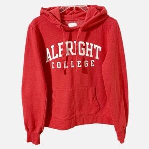 Redshirt Albright College Branded Hooded Sweatshirt Drawstring Kangaroo Pocket